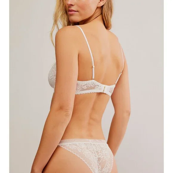 FREE PEOPLE Care FP Reya Lace Underwire Bra / Ivory - Picture 5 of 8